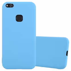 Coque pour Huawei P10 LITE Etui en CANDY BLEU Housse Case Cover Protection Silicone TPU Case