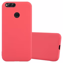 Coque pour Honor 7X Etui en CANDY ROUGE Housse Case Cover Protection Silicone TPU Case