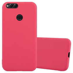 Coque pour Honor 7X Etui en CANDY ROUGE Housse Case Cover Protection Silicone TPU Case