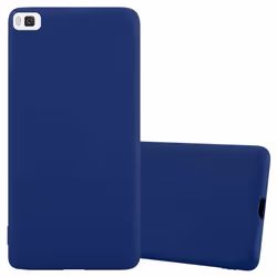 Coque pour Huawei P8 Etui en CANDY BLEU FONCÉ Housse Case Cover Protection Silicone TPU Case