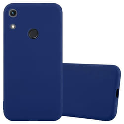 Coque pour Honor 8A Etui en CANDY BLEU FONCÉ Housse Case Cover Protection Silicone TPU Case