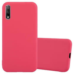 Coque pour Honor 9X Etui en CANDY ROUGE Housse Case Cover Protection Silicone TPU Case