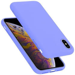 Coque pour Apple iPhone X / XS Housse en LIQUID LIGHT PURPLE Etui Case Cover Protection en Silicone TPU telephone portable