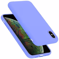 Coque pour Apple iPhone XS MAX Housse en LIQUID LIGHT PURPLE Etui Case Cover Protection en Silicone TPU telephone portable