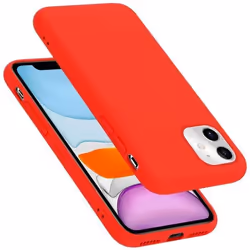 Coque pour Apple iPhone 11 Housse en LIQUID RED Etui Case Cover Protection en Silicone TPU telephone portable