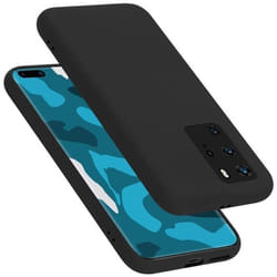 Cadorabo coque pour Huawei P40 Pro/P40 Pro Plus - en Noir - Silicone TPU flexible