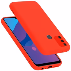 Coque pour Honor 9A Housse en LIQUID RED Etui Case Cover Protection en Silicone TPU telephone portable