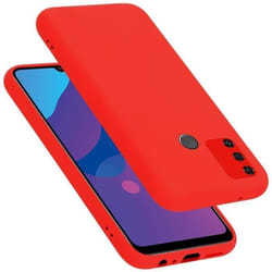 Coque pour Honor 9A Housse en LIQUID RED Etui Case Cover Protection en Silicone TPU telephone portable