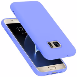Coque pour Samsung Galaxy S7 Housse en LIQUID LIGHT PURPLE Etui Case Cover Protection en Silicone TPU telephone portable