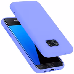 Coque pour Samsung Galaxy S7 EDGE Housse en LIQUID LIGHT PURPLE Etui Case Cover Protection en Silicone TPU telephone portable