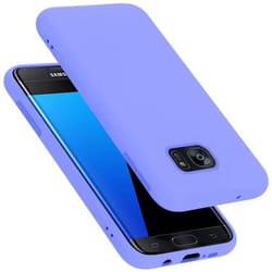 Coque pour Samsung Galaxy S7 EDGE Housse en LIQUID LIGHT PURPLE Etui Case Cover Protection en Silicone TPU telephone portable