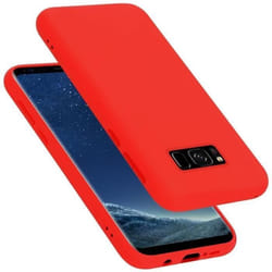 Coque de téléphone - CADORABO - Samsung Galaxy S8 Plus - Silicone TPU - Rouge - Design fin et léger