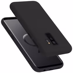 Coque pour Samsung Galaxy S9 PLUS Housse en LIQUID BLACK Etui Case Cover Protection en Silicone TPU telephone portable