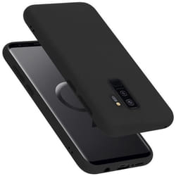 Coque pour Samsung Galaxy S9 PLUS Housse en LIQUID BLACK Etui Case Cover Protection en Silicone TPU telephone portable