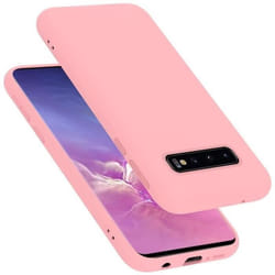 Coque pour Samsung Galaxy S10 4G Housse en LIQUID PINK Etui Case Cover Protection en Silicone TPU telephone portable