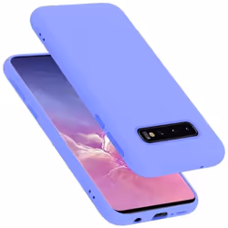 Coque pour Samsung Galaxy S10 4G Housse en LIQUID LIGHT PURPLE Etui Case Cover Protection en Silicone TPU telephone portable