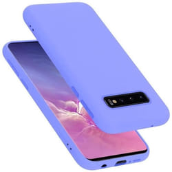 Coque pour Samsung Galaxy S10 4G Housse en LIQUID LIGHT PURPLE Etui Case Cover Protection en Silicone TPU telephone portable