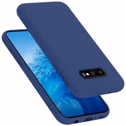 Coque pour Samsung Galaxy S10e Housse en LIQUID BLUE Etui Case Cover Protection en Silicone TPU telephone portable