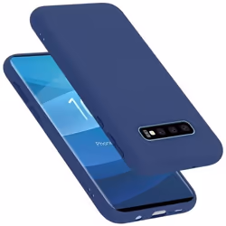 Coque pour Samsung Galaxy S10 PLUS Housse en LIQUID BLUE Etui Case Cover Protection en Silicone TPU telephone portable