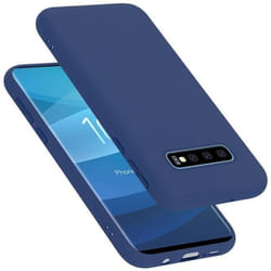Coque pour Samsung Galaxy S10 PLUS Housse en LIQUID BLUE Etui Case Cover Protection en Silicone TPU telephone portable