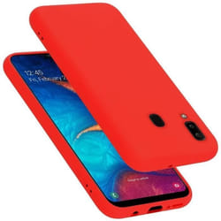 Coque de téléphone - CADORABO - Samsung Galaxy A20/A30/M10S - Silicone TPU - Rouge - Protection optimale