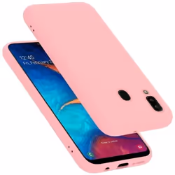 Coque pour Samsung Galaxy A20 / A30 / M10s Housse en LIQUID PINK Etui Case Cover Protection en Silicone TPU telephone portabl ...