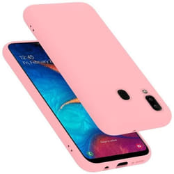 Coque pour Samsung Galaxy A20 / A30 / M10s Housse en LIQUID PINK Etui Case Cover Protection en Silicone TPU telephone portable