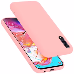 Coque pour Samsung Galaxy A70 / A70s Housse en LIQUID PINK Etui Case Cover Protection en Silicone TPU telephone portable