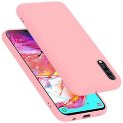 Coque pour Samsung Galaxy A70 / A70s Housse en LIQUID PINK Etui Case Cover Protection en Silicone TPU telephone portable