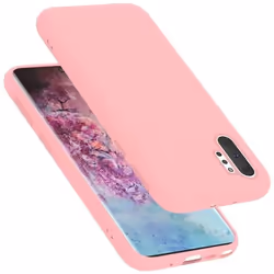 Coque pour Samsung Galaxy NOTE 10 PLUS Housse en LIQUID PINK Etui Case Cover Protection en Silicone TPU telephone portable