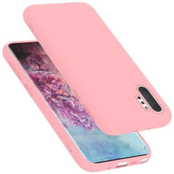 Coque pour Samsung Galaxy NOTE 10 PLUS Housse en LIQUID PINK Etui Case Cover Protection en Silicone TPU telephone portable