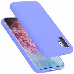 Coque pour Samsung Galaxy NOTE 10 PLUS Housse en LIQUID LIGHT PURPLE Etui Case Cover Protection en Silicone TPU telephone por ...