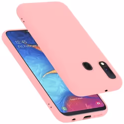 Coque pour Samsung Galaxy A10e / A20e Housse en LIQUID PINK Etui Case Cover Protection en Silicone TPU telephone portable