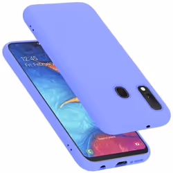 Coque pour Samsung Galaxy A10e / A20e Housse en LIQUID LIGHT PURPLE Etui Case Cover Protection en Silicone TPU telephone port ...