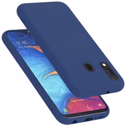 Coque pour Samsung Galaxy A10e / A20e Housse en LIQUID BLUE Etui Case Cover Protection en Silicone TPU telephone portable