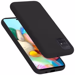 Coque pour Samsung Galaxy A51 4G / M40s Housse en LIQUID BLACK Etui Case Cover Protection en Silicone TPU telephone portable
