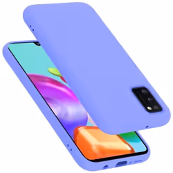 Coque pour Samsung Galaxy A41 Housse en LIQUID LIGHT PURPLE Etui Case Cover Protection en Silicone TPU telephone portable