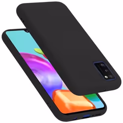 Coque pour Samsung Galaxy A41 Housse en LIQUID BLACK Etui Case Cover Protection en Silicone TPU telephone portable