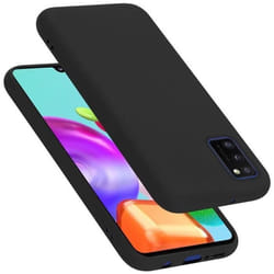 Coque pour Samsung Galaxy A41 Housse en LIQUID BLACK Etui Case Cover Protection en Silicone TPU telephone portable