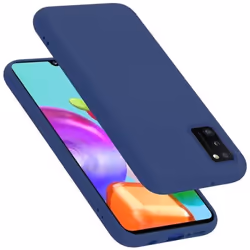 Coque pour Samsung Galaxy A41 Housse en LIQUID BLUE Etui Case Cover Protection en Silicone TPU telephone portable