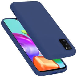 Coque pour Samsung Galaxy A41 Housse en LIQUID BLUE Etui Case Cover Protection en Silicone TPU telephone portable