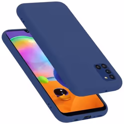 Coque pour Samsung Galaxy A31 Housse en LIQUID BLUE Etui Case Cover Protection en Silicone TPU telephone portable