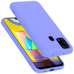 Coque pour Samsung Galaxy M31 Housse en LIQUID LIGHT PURPLE Etui Case Cover Protection en Silicone TPU telephone portable