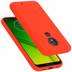 Coque pour Motorola MOTO G7 POWER Housse en LIQUID RED Etui Case Cover Protection en Silicone TPU telephone portable