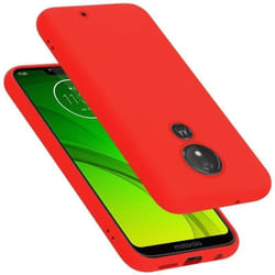 Coque pour Motorola MOTO G7 POWER Housse en LIQUID RED Etui Case Cover Protection en Silicone TPU telephone portable