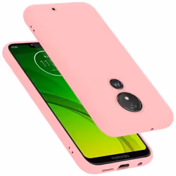 Coque pour Motorola MOTO G7 POWER Housse en LIQUID PINK Etui Case Cover Protection en Silicone TPU telephone portable