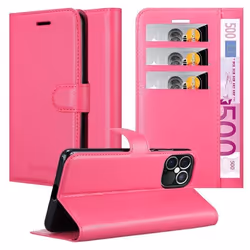 Coque pour Apple iPhone 12 PRO MAX Housse en ROSE BONBON Etui Case Cover Protection fermeture magnétique Portefeuille