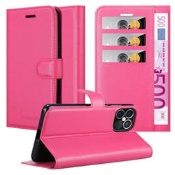 Coque pour Apple iPhone 12 PRO MAX Housse en ROSE BONBON Etui Case Cover Protection fermeture magnétique Portefeuille