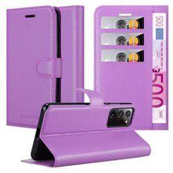 Coque pour Samsung Galaxy NOTE 20 PLUS Housse en ORCHIDÉE VIOLETS Etui Case Cover Protection fermeture magnétique Portefeuille