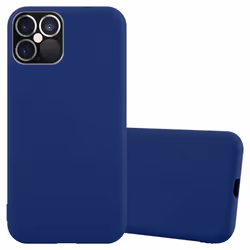 Coque - CADORABO - Apple iPhone 12 PRO MAX - Silicone TPU - Candy Bleu Foncé - Protection Chocs